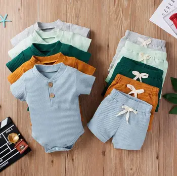 Baby Romper Shorts Outfit Set 1
