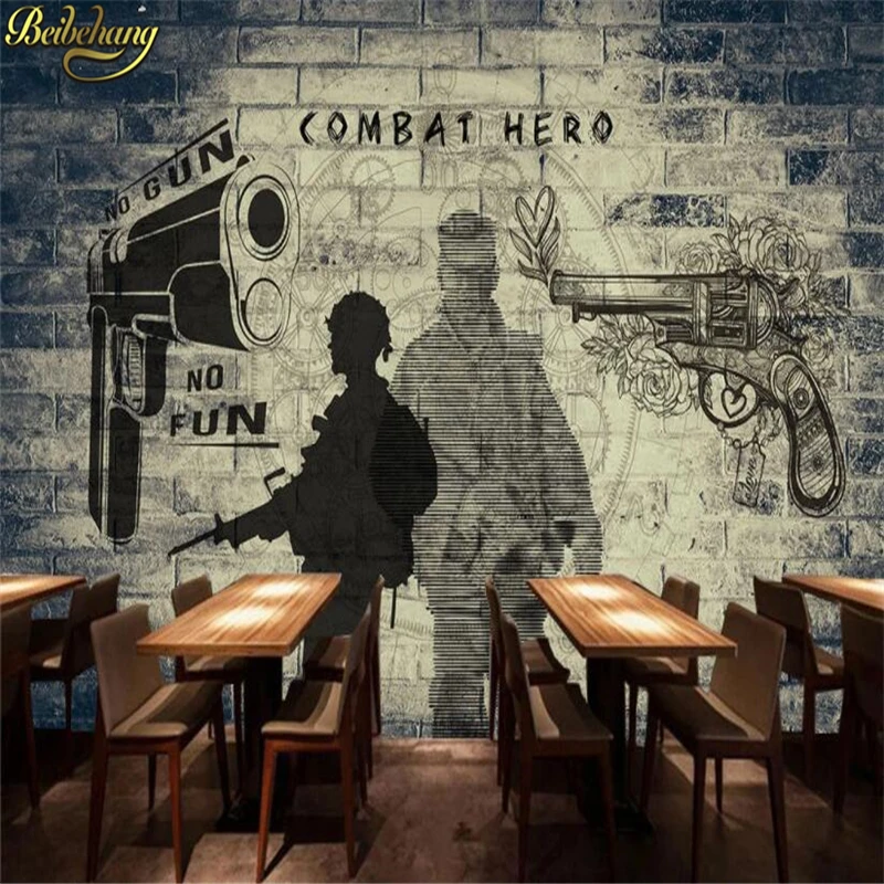 beibehang Custom European War military modern wallpaper TV background papel de parede 3D photo Mural Wallpapers for Living Room