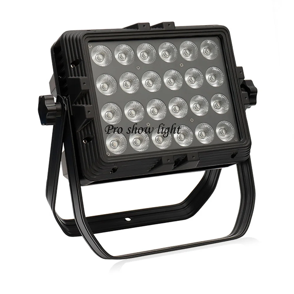 IP65 Waterdichte Led Par Licht Rgbw/Rgbwa/Rgbwauv Optioneel 24Leds Flat Par Litght Dmx Podium Dj apparatuur Outdoor Verlichting