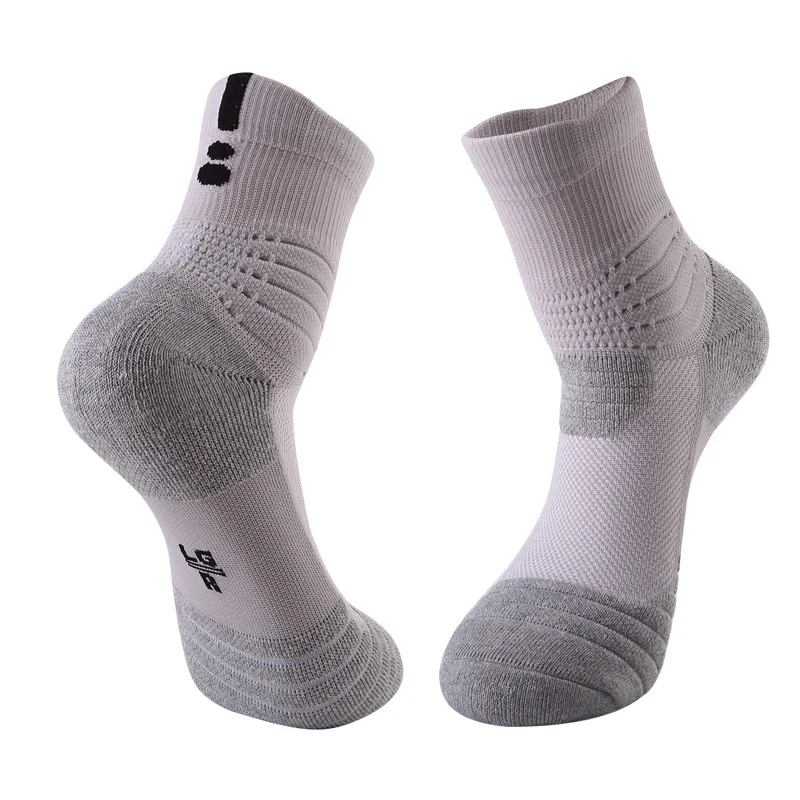 Brothock sports socks professional basketball socks thick cottom elite towel bottom non-slip loops outdoor basketball socks