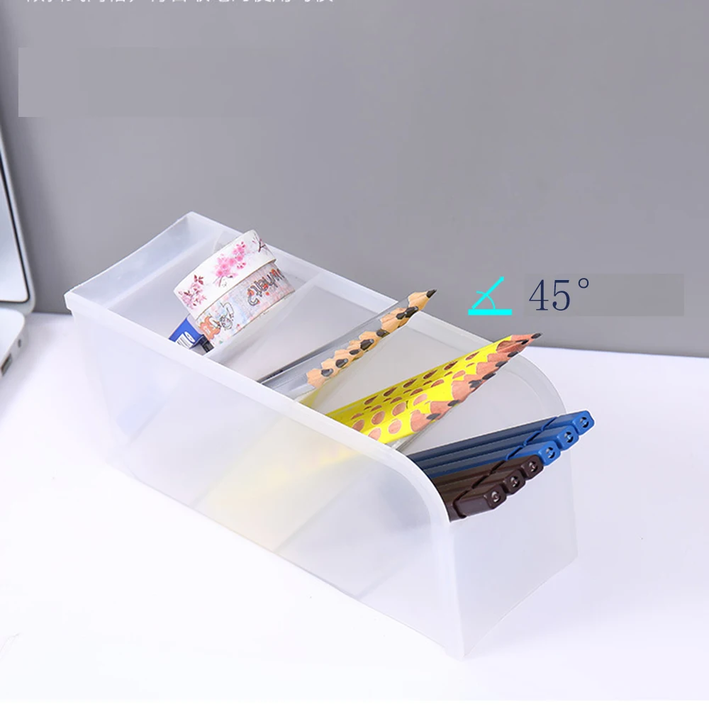 2021 New Large Capacity Desk Pen Holder Pencil Makeup Storage Box Desktop Organizer Stand Case School Office Stationery