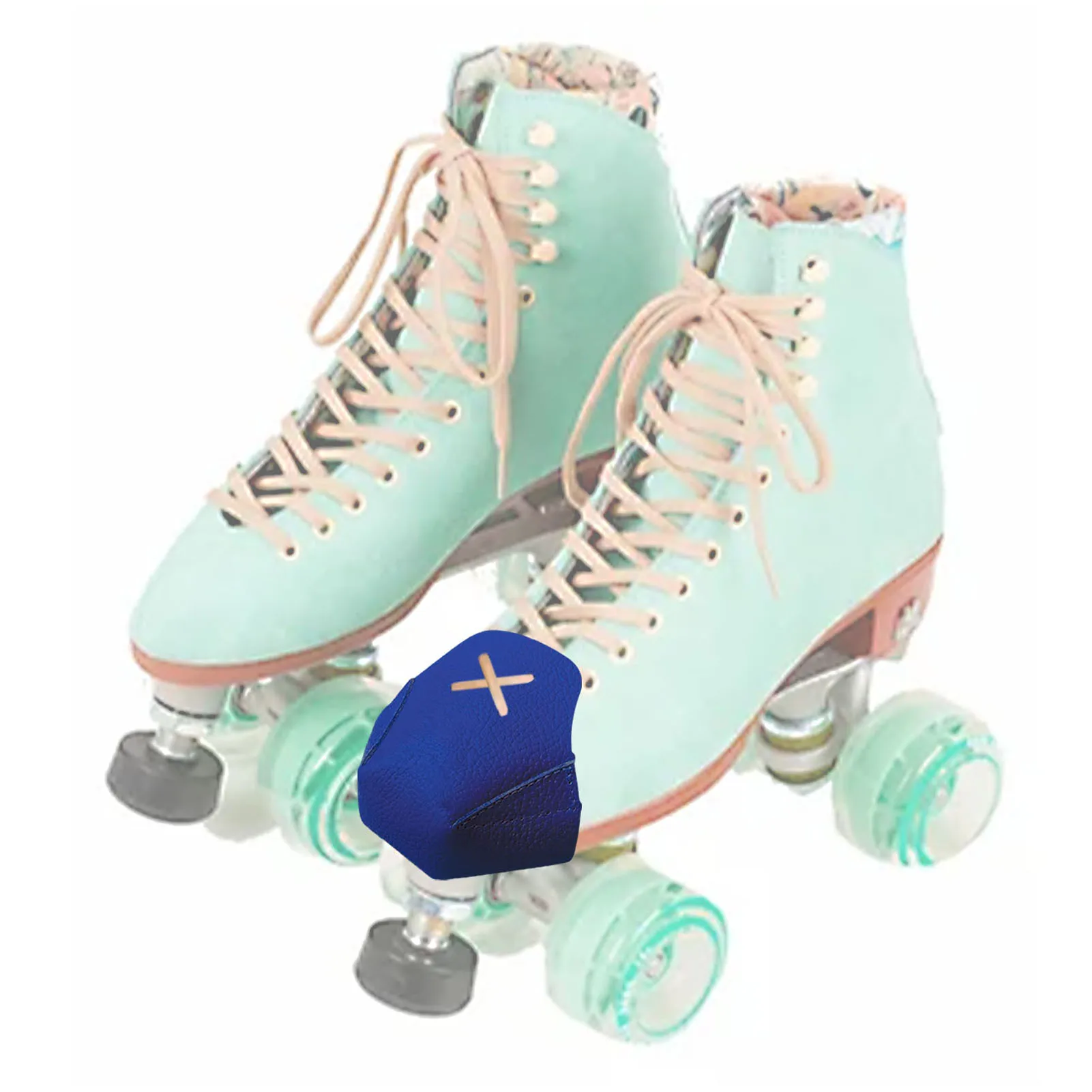 1pair Roller Skates Skating Shoes Cover Ice Skates Leather Toe Cap Guard Roller Skate Toe Protector For Roller Skate Accessories