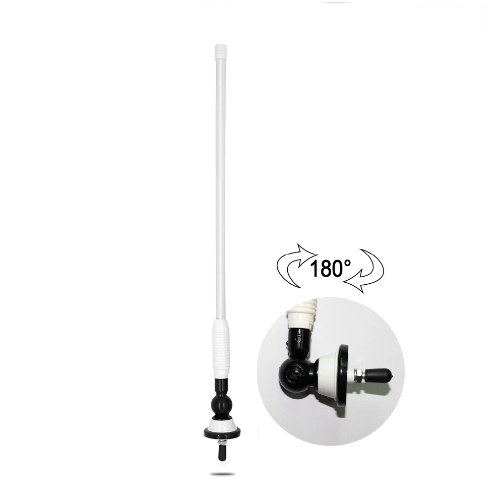 

Waterproof Marine Antenna White Radio Antenna Rubber Duck Dipole Flexible Boat FM AM Modulators For Car Yacht Tractor ATV UTV RV