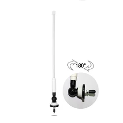 Waterproof Marine Antenna White Radio Antenna Rubber Duck Dipole Flexible Boat FM AM Modulators For Car Yacht Tractor ATV UTV RV