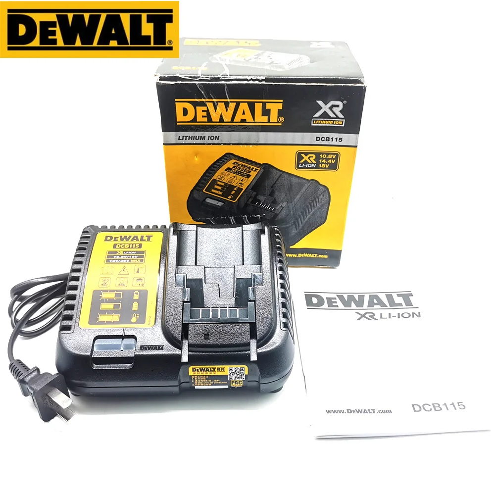 AC 220-240V Charger DCB115 for DEWALT DCF895 DCF889 DCF885 DCF880 DCF835 DCF830 DCF620 DCF899 DCF887 DCF885 DCF830 DCF620