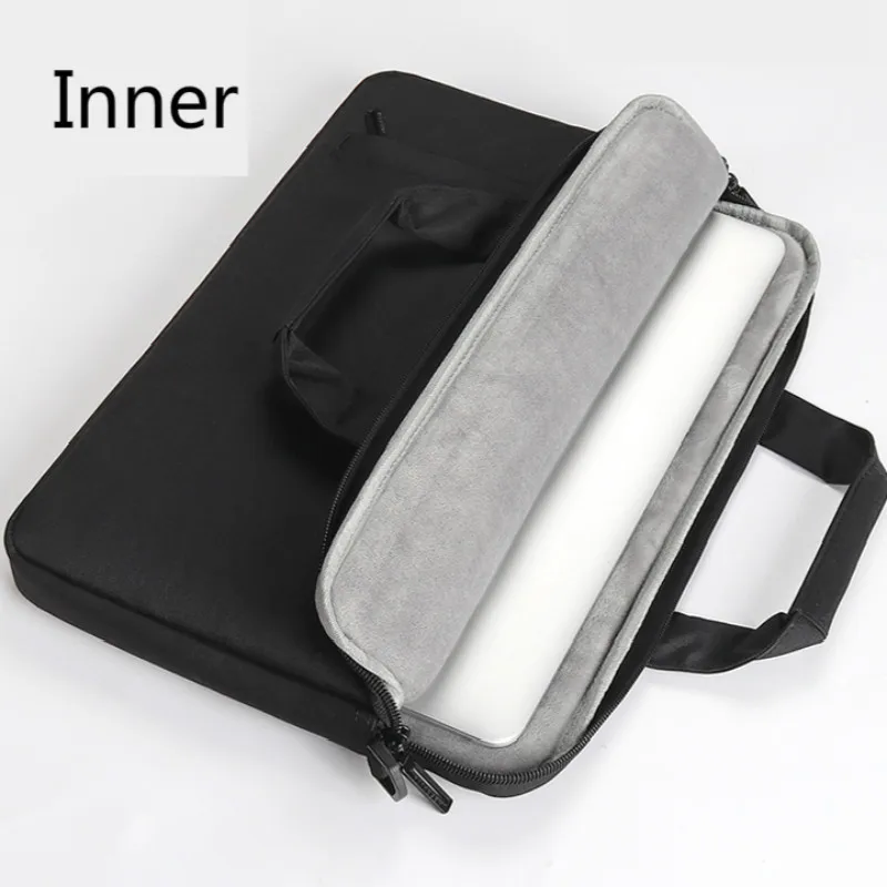 Briefcase Document Bag Casual Laptop Case Airbag Men Women Portable Paper Organizer 13