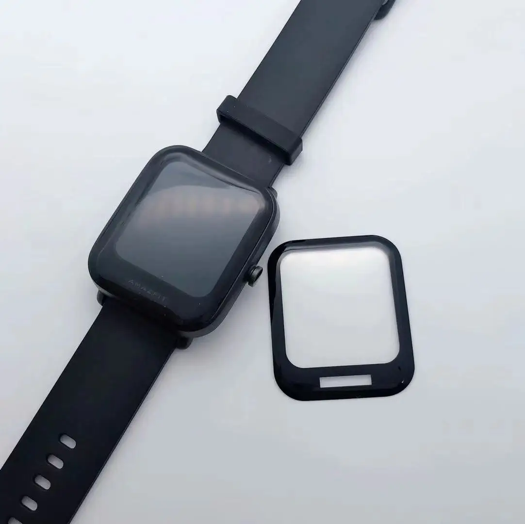 Screen Protective Film For Xiaomi Huami Amazfit Bip U / Pop /Bip U Pro/ PoP Pro smartWatch Clear 3D Fibre Full Cover Accessories