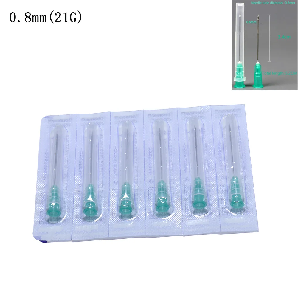 Imagem -05 - Ferramenta Seringa Transparente Ponta Agulha Cola Tampa Clara 100 Pcs