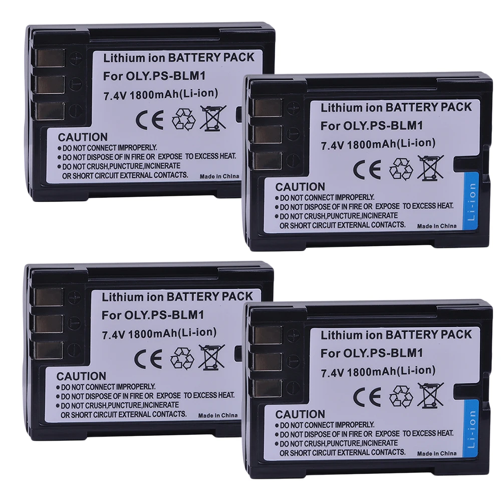 1800mAh BLM-1 PS-BLM1 Bateria BLM1 PSBLM1 BLM-01 Battery for Olympus C5060WZ C-7070 C-8080 E300 E330 E500 E510 E520 E-3 E-30