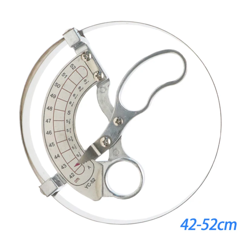 42-70CM Stainless Steel Scissor Type Ring Compass Cap Size Measuring Tool Ruler Hat Caliper