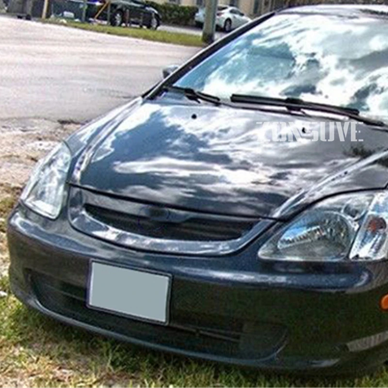 For Honda EP3 7th Civic SI 2002 2003 2004 2005 Year Refitt Front Center Racing Grille Cover Accessorie Body Kit