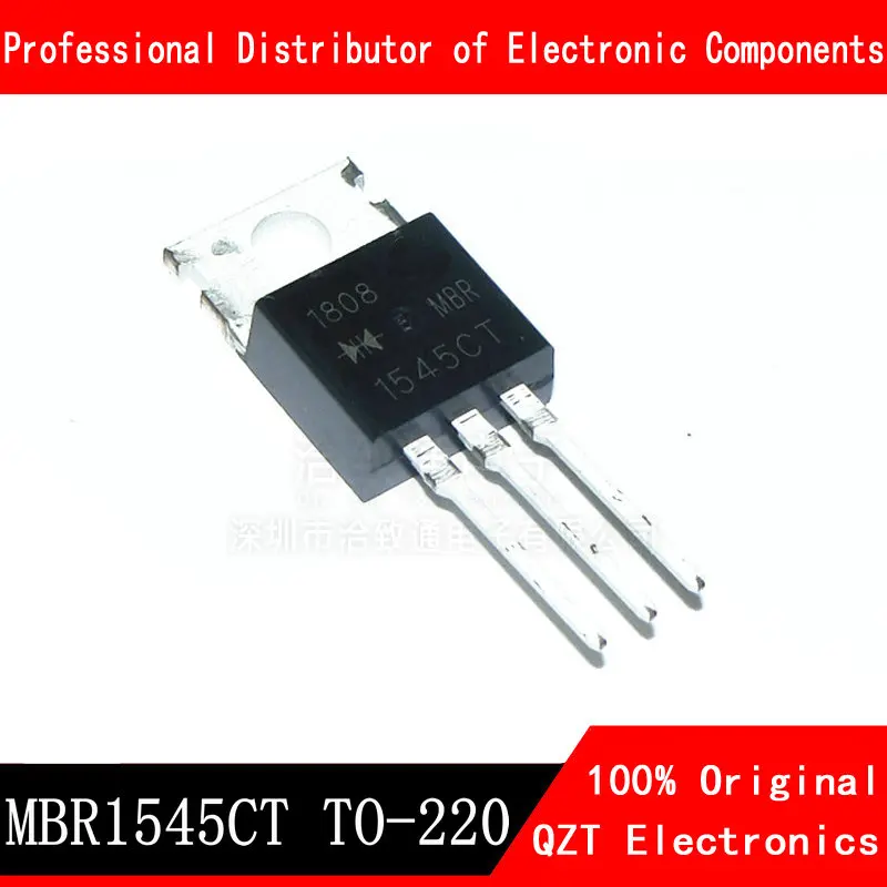 10pcs/lot MBR1545CT array diode rectifier 1545 MBR1545 TO-220AB new original In Stock