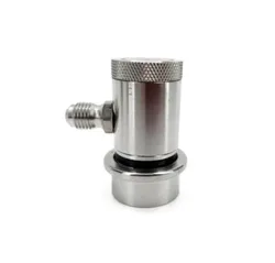 KegLand  Machined Stainless  Ball Lock Disconnect - MFL  Threaded (BLACK/LIQUID)