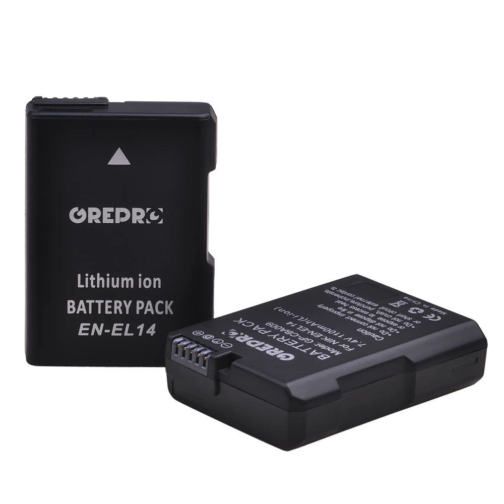 Bateria de 1100mah para nikon en el14 el14a, carregador de carga, modelo d5200 d3100 d3200 d5100 p7000 p7100