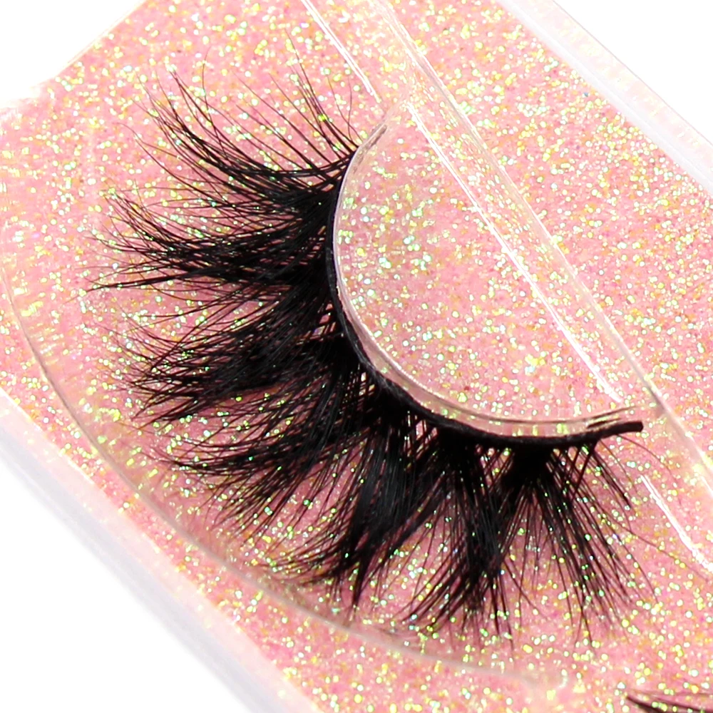 FOXESJI Makeup Eyelashes 3D Mink Lashes Fluffy Soft Wispy Natural Cross Lash Extension Reusable Fake Lashes Mink False Eyelashes