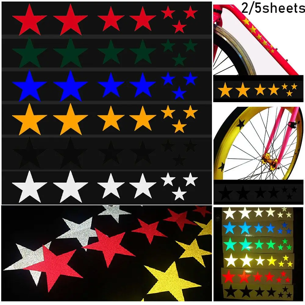 Keep Cleaning Dry Outdoor Mountain Bike Reflective Stickers Frame Wheel Sticker Decal Accessories MTB Bicycle Reflector