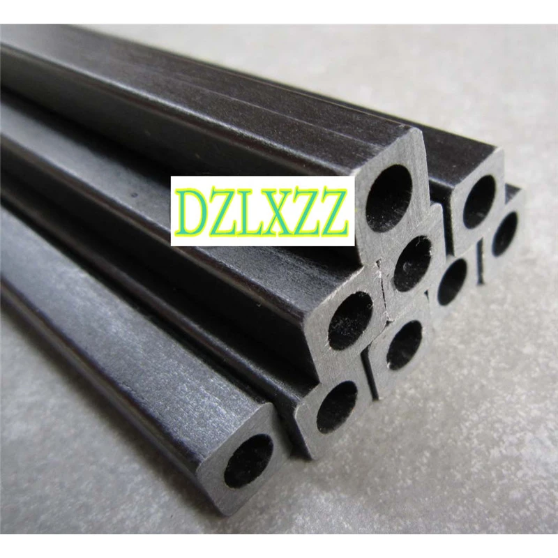 2-10PCS 6X6X2.5MM black glass fiber square tube Outside Square Inside Round Fiberglass Square tube Lenght 500mm