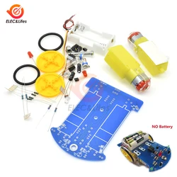 D2-1 Smart Robot Car Toys Kit Intelligent Tracking Line Smart Car wheel DIY Kit TT Motor Electronic Smart Patrol Automobile Part