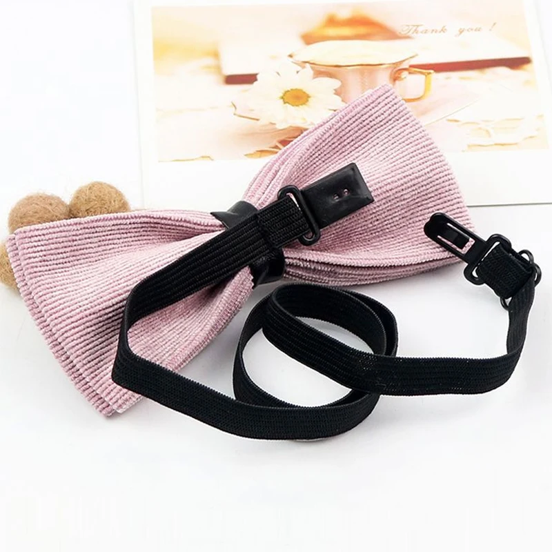 Verstelbare Polyester Riem Met Clip Bowtie Zwart Wit Elastische Band Extender Bands Mannen Vrouwen Kids Diy Accessoires Vlinderdas