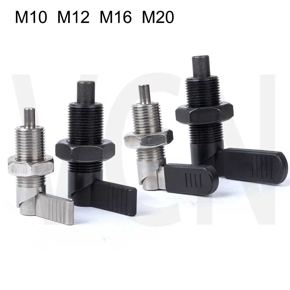 Good quanlity VCN226 Lever type Indexing plungers, Spring screw with pin, 180° position type. Lock pin Fine thread M10M12M16M20