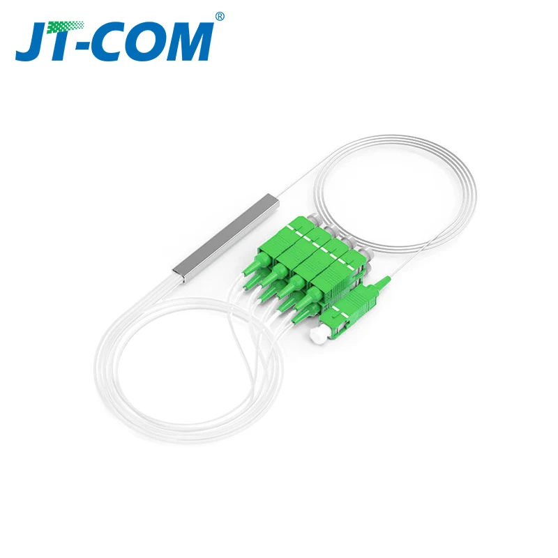 Imagem -03 - Divisor Ótico sc Apc 0.9 mm 1x8 Ftth Divisor de Fibra Óptica sc Upc Plc Fbt Acoplador Óptico Singlemode Simples Tubo de Aço Pvc