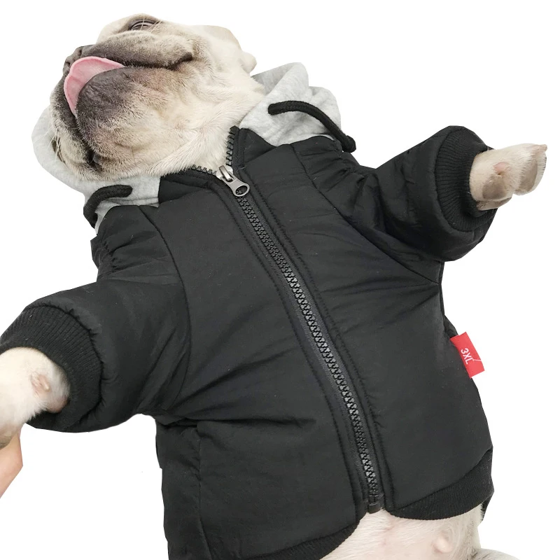 Sovrpet giacca per cani da compagnia abbigliamento invernale per cani per Bulldog francese cappotto invernale per cani in cotone caldo abbigliamento