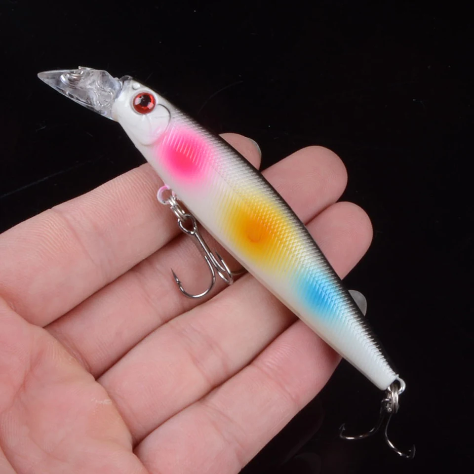 1 sztuk nowy Laser Minnow przynęty 10 cm/9.4g połowów twarde przynęty Crankbaits Isca sztuczne Pesca morze wobbler pływanie przynęty Isca