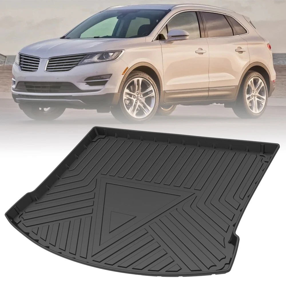 Trunk Mat For Lincoln MKC MKX Nautilus MKZ Continental 2020 TPE Custom Fit Cargo Liner Trunk Mat Laser Measured Floor Pad Rubber