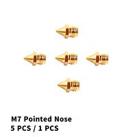 Geeetech 5PCS 1PCS M7 nozzle for A10M, A20M ,A30M, A10T, A20T,A30T 3D Printer, Pointed Nose 0.4mm Nozzle for 3d printe