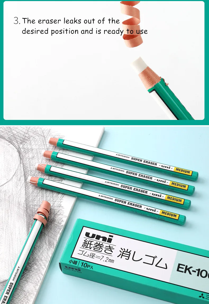 5er-Set Einziehbare Bleistift-Radierer Mehrfarbig – Praktische Radiergummis Mit Kunststoffhülle Für Schule & Büro