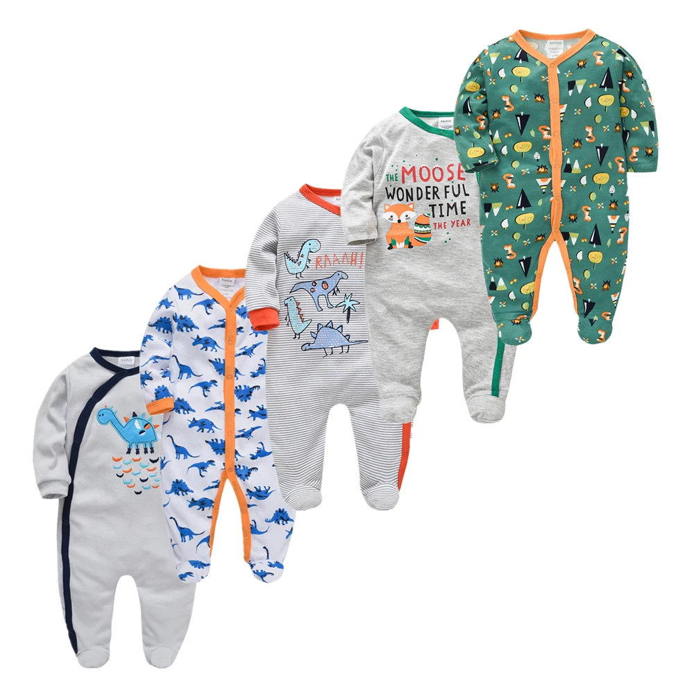 1pcs 3pcs 5pcs Baby Girl Boy Pijamas bebe fille Cotton Sleepsuits Breathable Soft ropa bebe Newborn Sleepers Baby Pjiamas