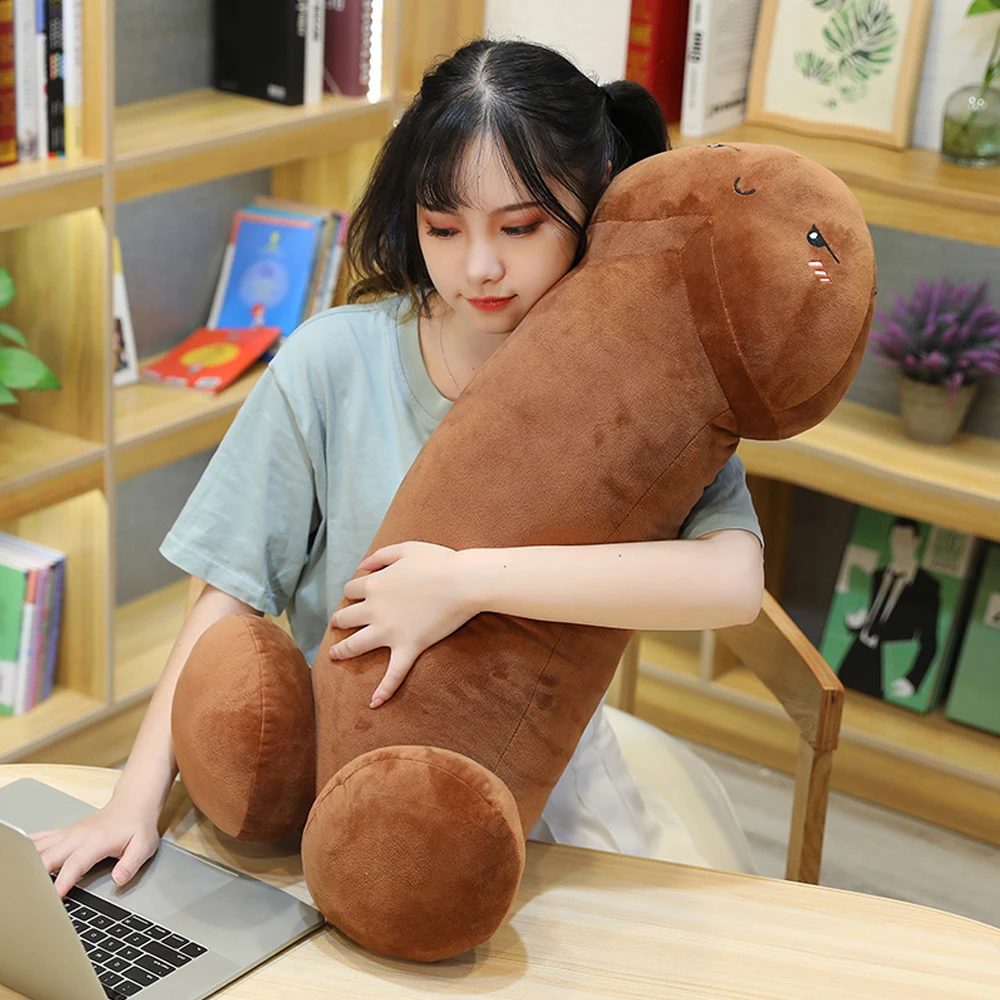 Big Size Creative Plush Penis Toy Doll Funny Soft Stuffed Plush Simulation Dick Pillow Cute Sexy Hormone Gift for Girlfriend