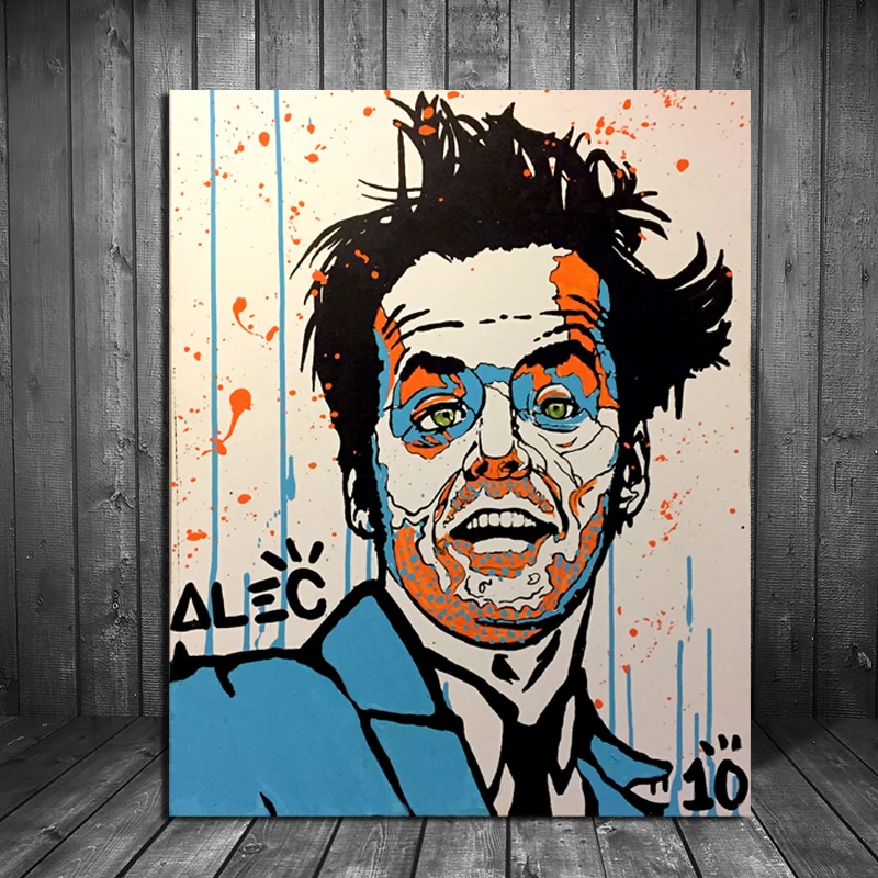 Alec Monopoly Skyler Grey Street Art Canvas Painting Print Living Room Home Decor Modern Wall Art Oil Painting Poster Pictures