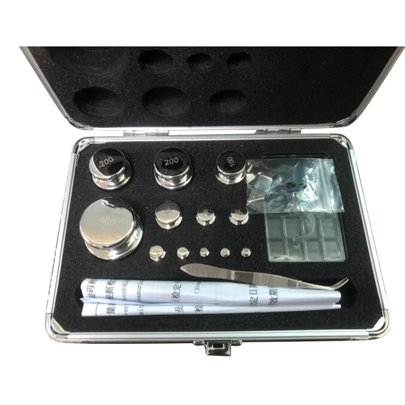 

F1 Grade 24pcs 1mg-500g 304 Stainless Steel Digital Scale Calibration Weights Kit Set w Certificate, precision Packed