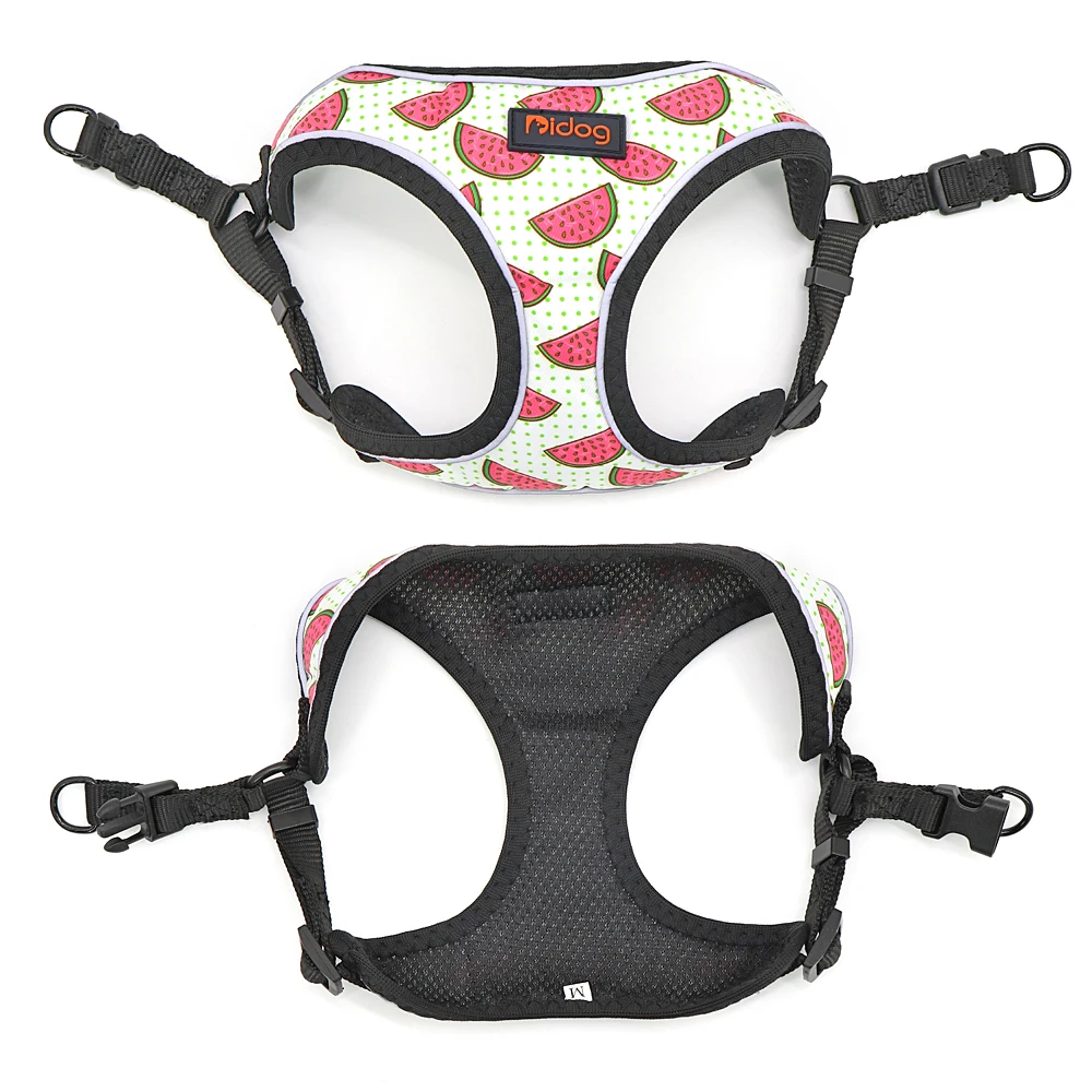 Reflective Puppy Dog Harness Mesh Nylon Dogs Cat Vest Harnesses Pretty Printed For Small Medium Dogs Cats Chihuahua Yorkshire