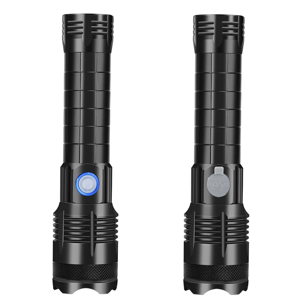 قوية XHP160 مصباح ليد جيب عالية الطاقة التكتيكية الشعلة USB قابلة للشحن ضوء قوي فانوس مصباح مع بطارية واحدة 21700 #5