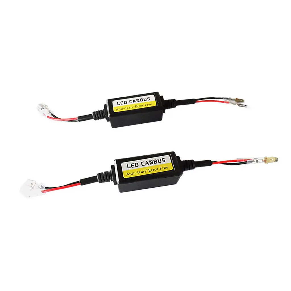 2pcs Car LED Flicker Headlight Decoder Radio Audio Anti-interference Error Canceler Filter for lighting cars New