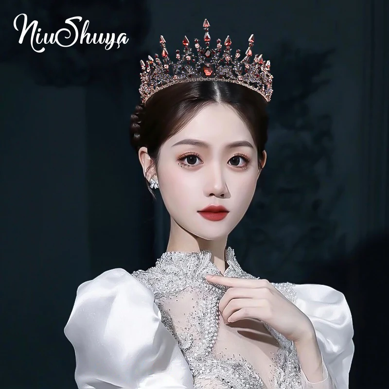 

NiuShuya Elegance Wedding Princess Tiaras Crowns Bridal Head Jewelry Accessories Diadem Pageant Headpiece Wedding Hair Ornament
