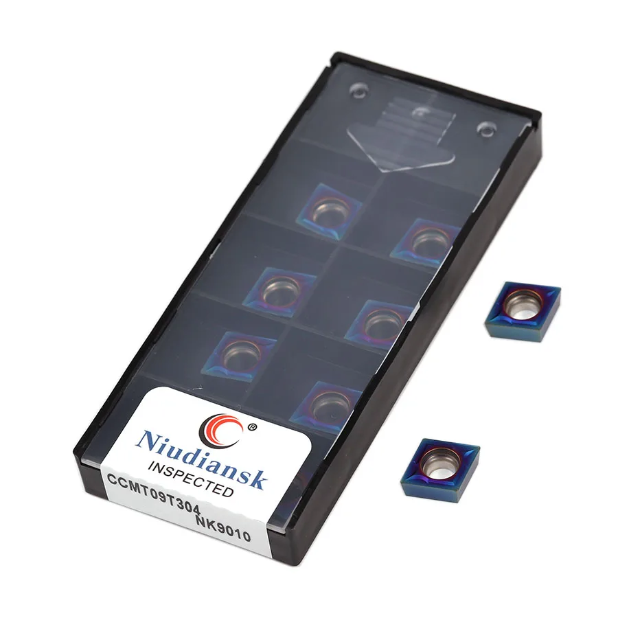CCMT09T304 nnk9010 tornio CNC di alta qualità utensili per tornitura interna inserti in metallo duro Nano blu lame per taglio fori interni