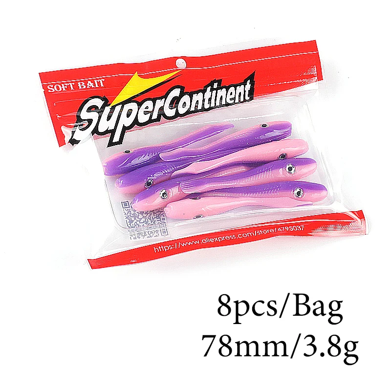 Supercontinent Crazy Slug Señuelo blando para lubina - imagen 4