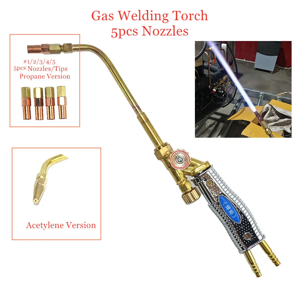 acetileno propano jet gas soldagem tocha brasagem tocha ar condicionado cobre tubo de aluminio arma 01