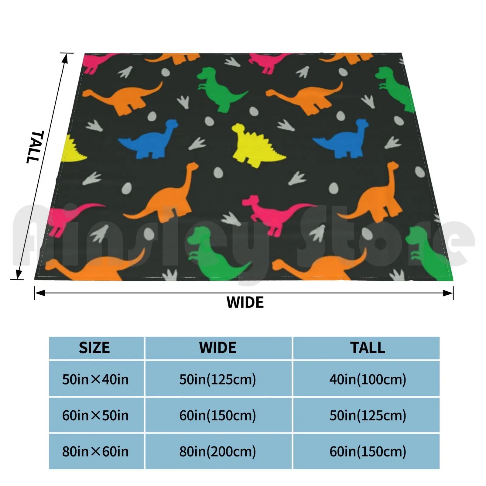 Blanket Colorful Dinosaur Pattern Hat Dinosaur Dino Dinosaurs Cute T Rex Dinos Funny Animals