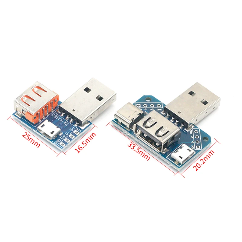 Переходник с USB на Type-c Micro USB 2,54-4P