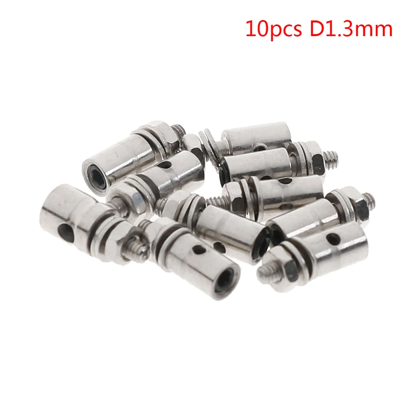 10Pcs 2.1mm/1.8mm/1.3mm RC Diameter Helicopter Rc Boat Airplane Boat Pushrod Linkage Stopper Servo Connectors