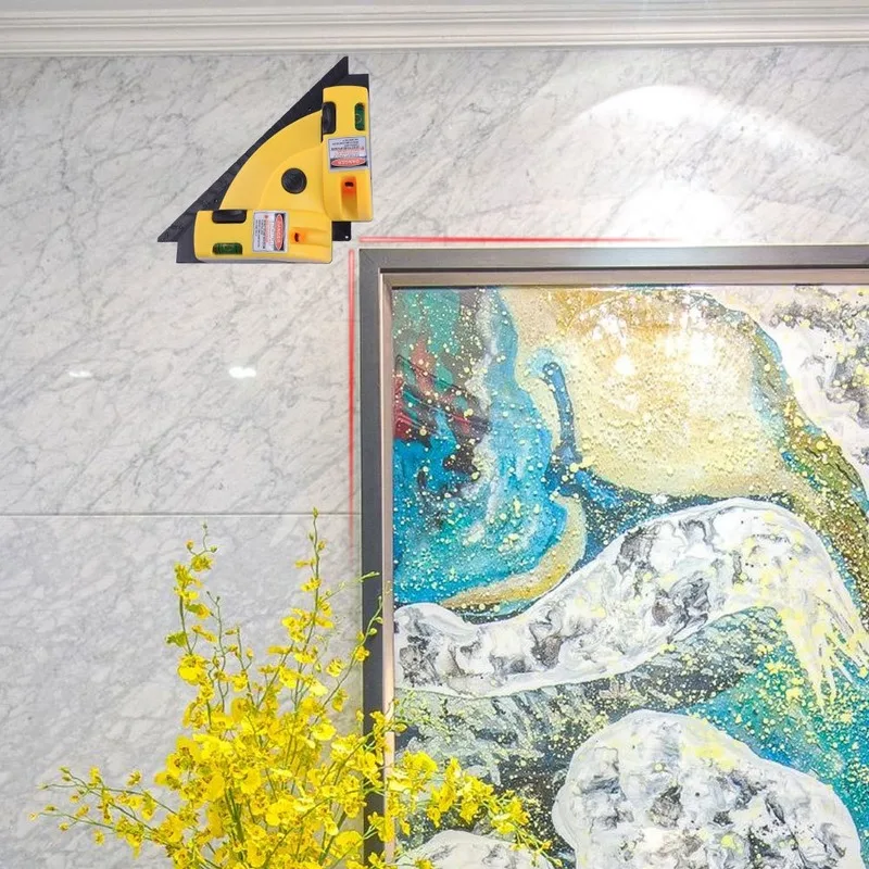 90-Degree L-square Laser Level Laser Instrument Line Marking Gauge Infrared Laser Ruler Handheld Laser Range Finder