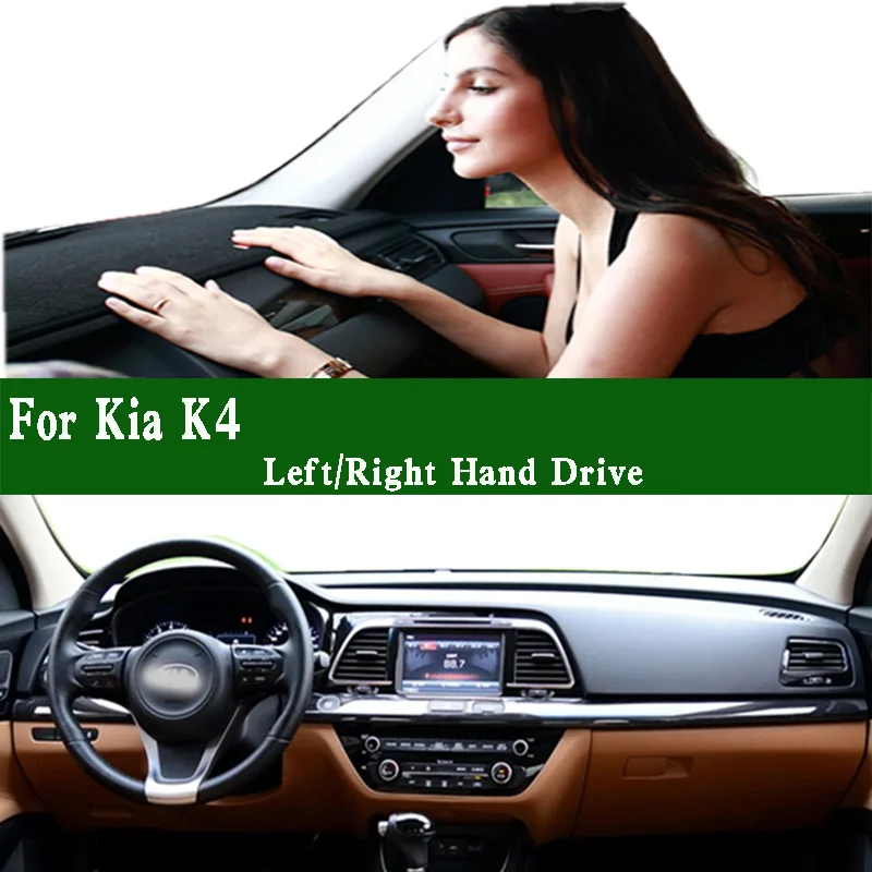 

For Kia K4 Cachet Dashmat Dashboard Cover Instrument Panel Protective Pad Dash Mat Anti-Dirt Proof Ornaments