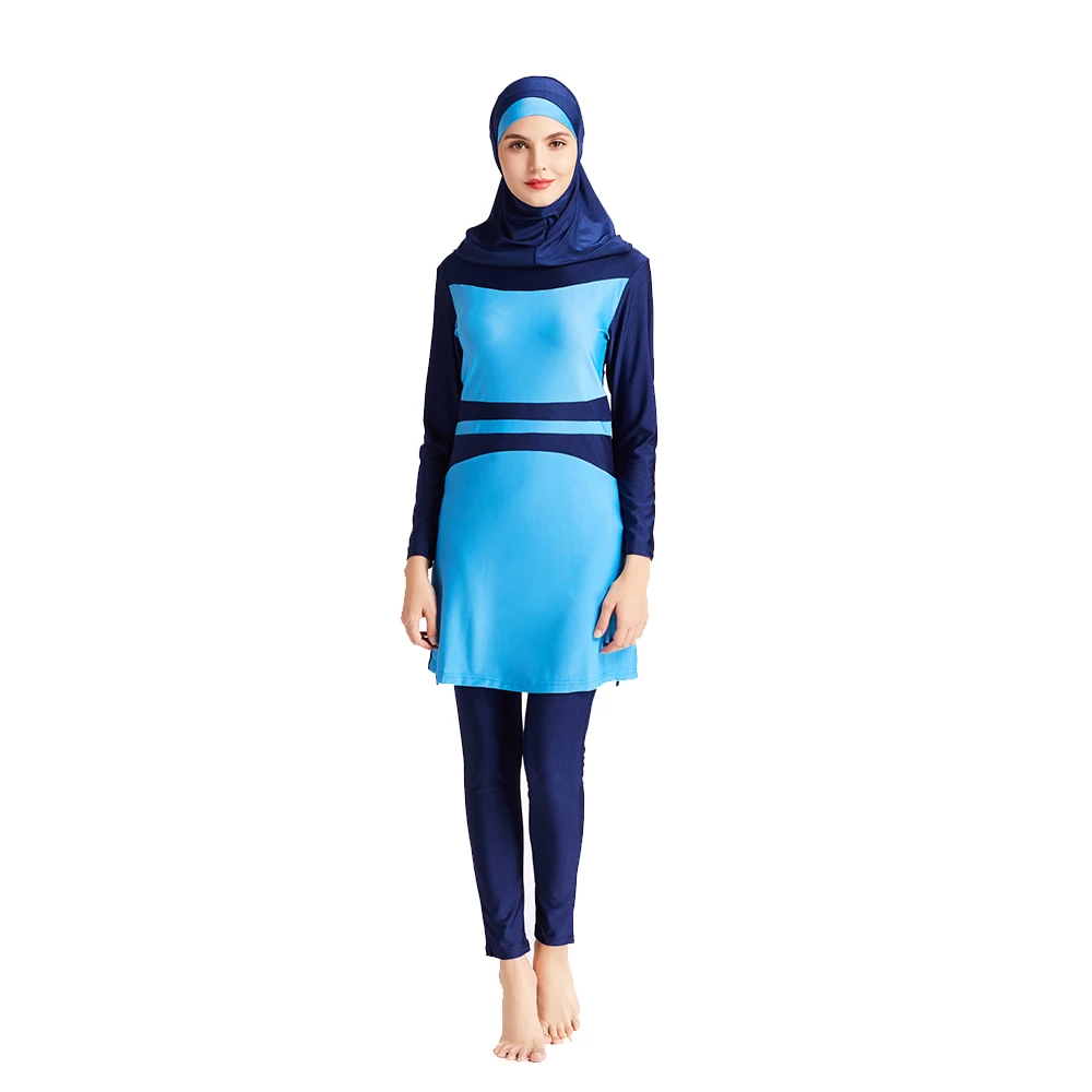 YONGSEN Sun-Protective Burkini - Arab Muslim Swimwear, Long Sleeve UV50+ Swim Suit (Without Hijab)