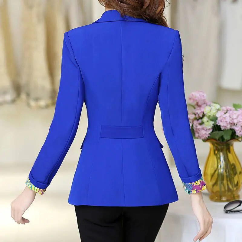 Women\'s Suit Jacket A Button Long Sleeved Short Korean Female Spring And Autumn 2021 New Casual Ladies White Blazer Wild Tops