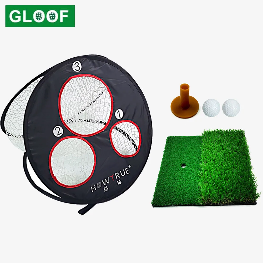 1Set Foldable Golf Chipping Net Set Cornhole Game Set Golfing Target Net for Indoor Outdoor Practice Training Dropship