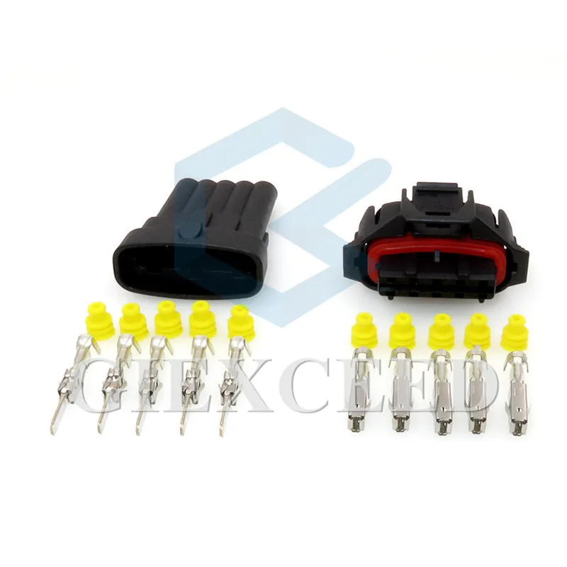 2 Sets 5 Pin 1928403738 Automotive MAF BSK Oxygen Sensor Plug AC Assembly Common Rail Injector Crankshaft Position Sensor Socket